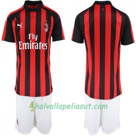 Jalkapallo Pelipaidat AC Milan Lasten Kotipaita 2018-2019 Lyhythihainen